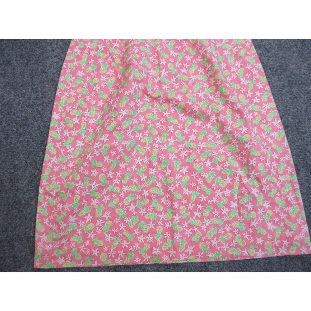 Vintage Lilly Pulitzer Skirt Womens 2 Pink Pineapple Floral Print Lined Tropical